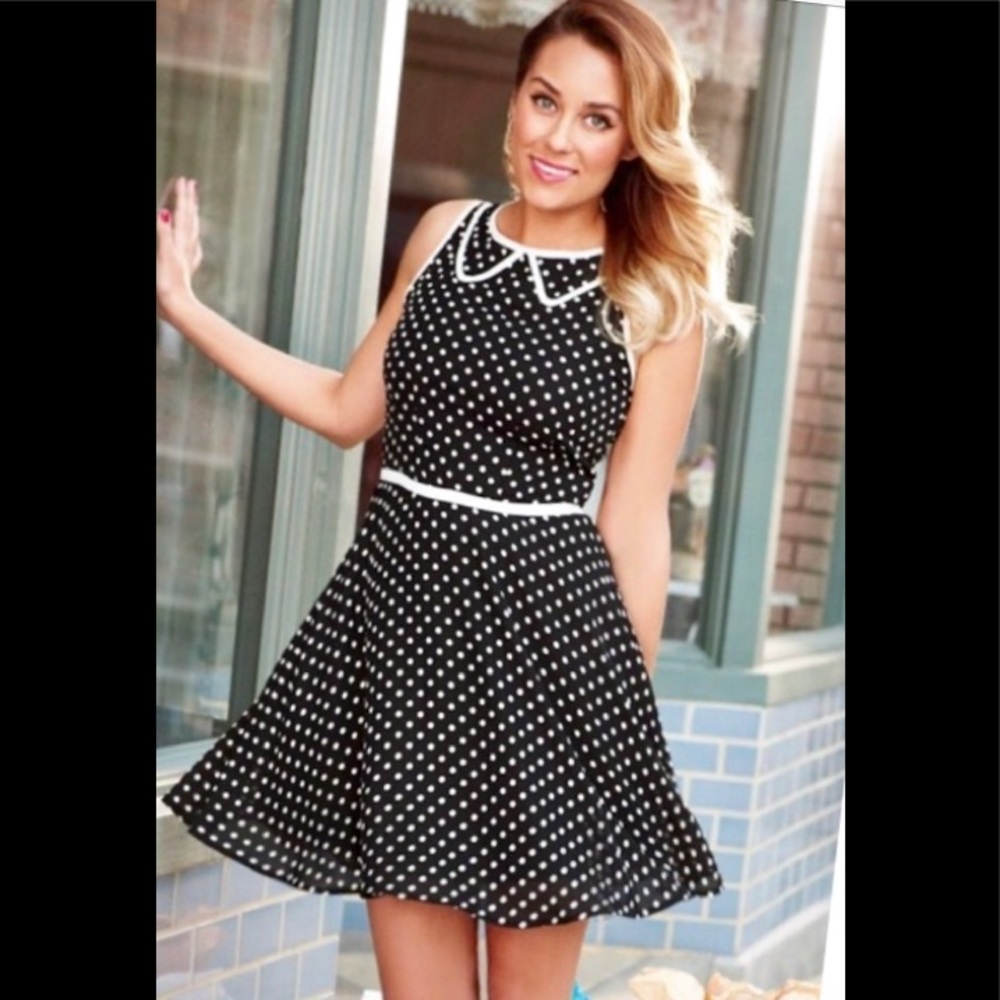 Lauren Conrad  Polka Dot  Mini Swing  Dress/ Sz 4.